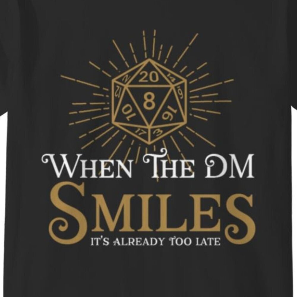 DM DnD Dungeon Master Boardgames Retro Fantasy Fan Collector Classic T-Shirt 159 - Picture 2 of 5